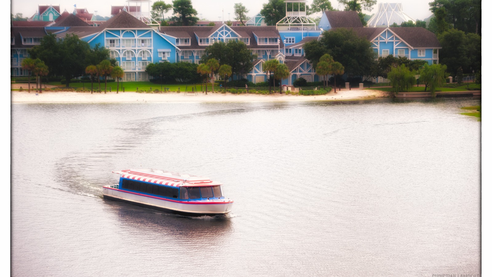 BoardWalk and Crescent Lake waterfront near Disney Yacht and Beach Club FriendShip routes