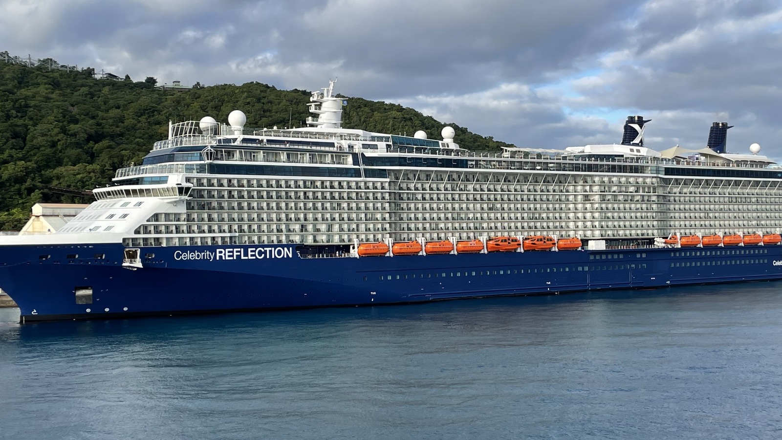 Celebrity Reflection cruise ship underway before its announced 2027 modernization