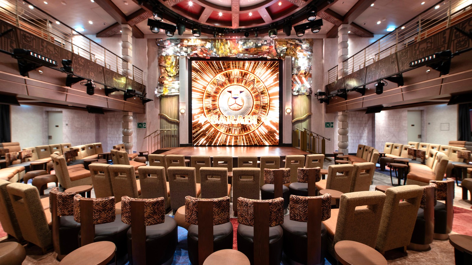 The Sarabi entertainment venue on the Disney Treasure