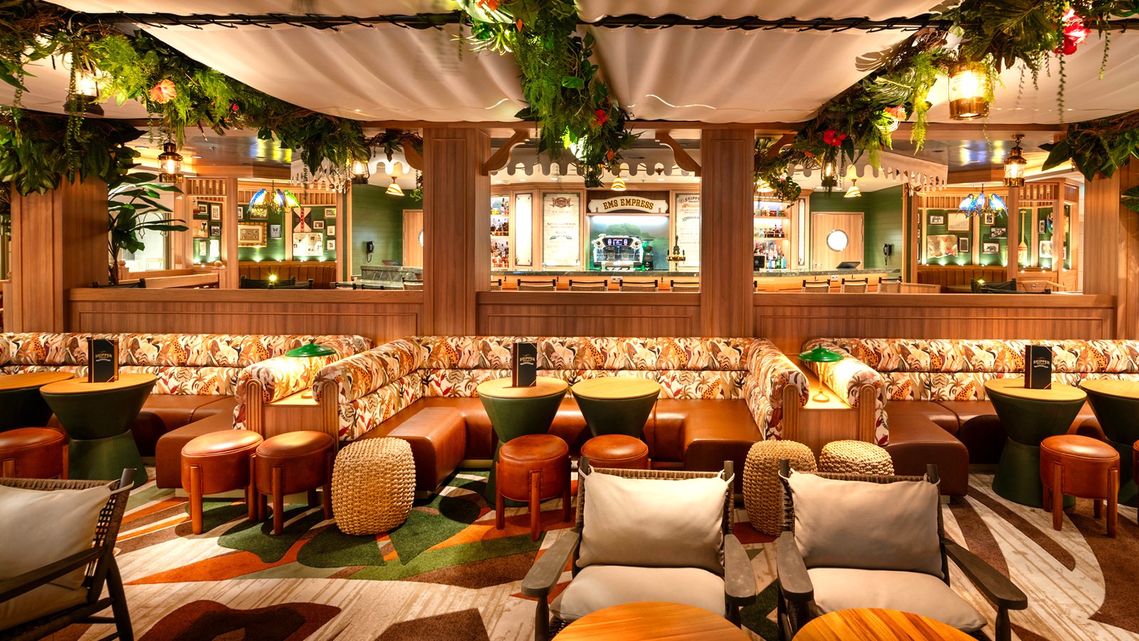 Skipper Society lounge on the Disney Treasure