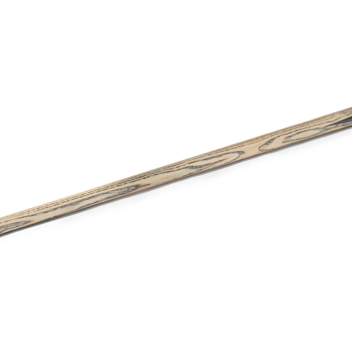 Pool cue and ball on a white background