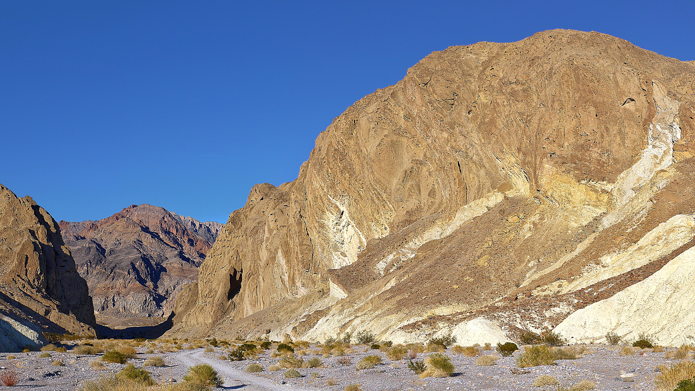 Salt flats, dunes, and colorful badlands at Death Valley National Park