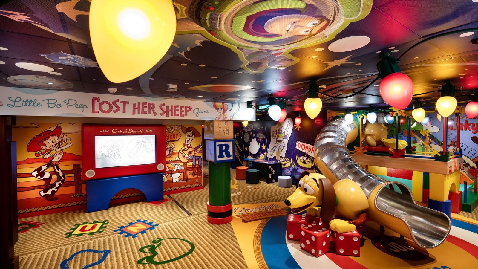 Andys Toy Box youth space on Disney Adventure