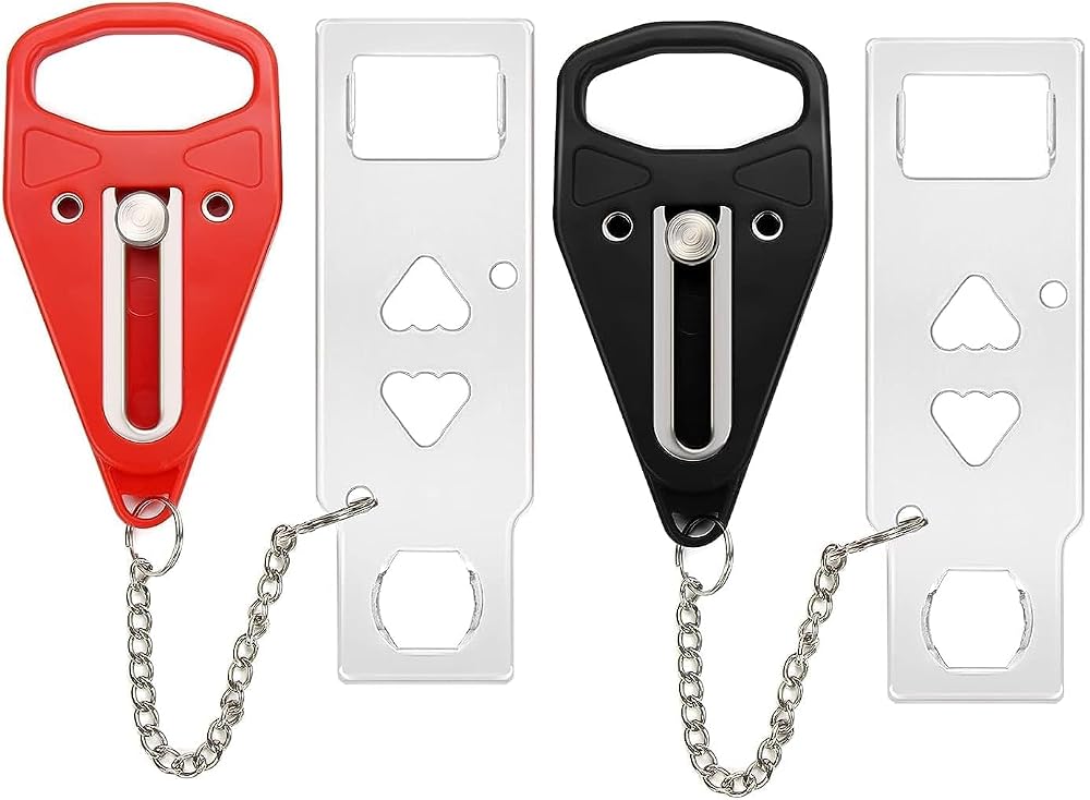 Portable Door Lock 2Pack Extra Lock for Additional Privacy and Safety