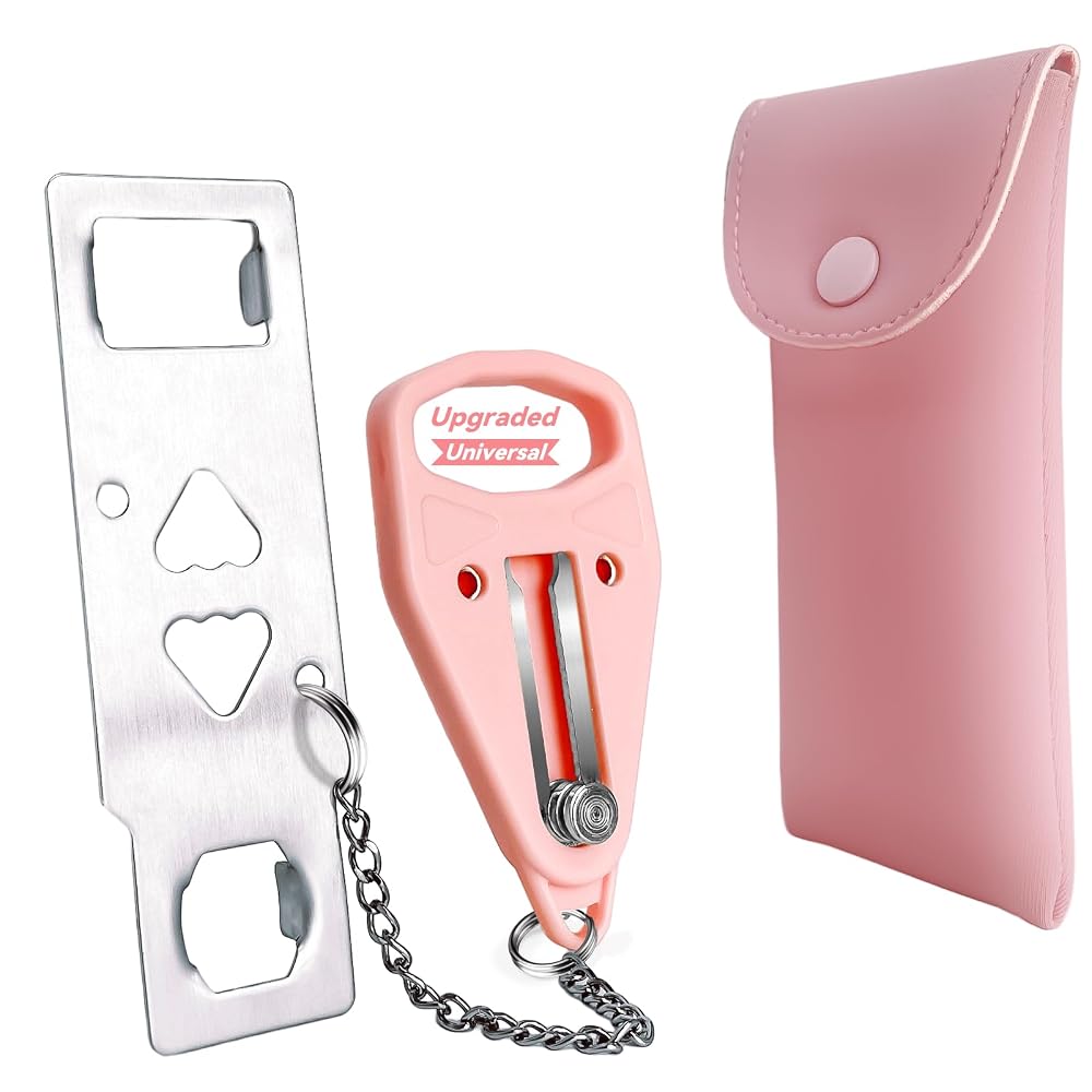 AceMining Portable Door Lock Home Security Door Locker Travel