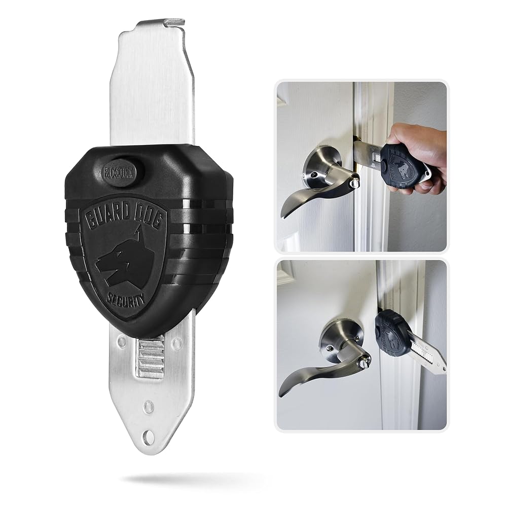 Guard Dog Security Blocklock Portable Door Lock, Hotel Door Locks for
