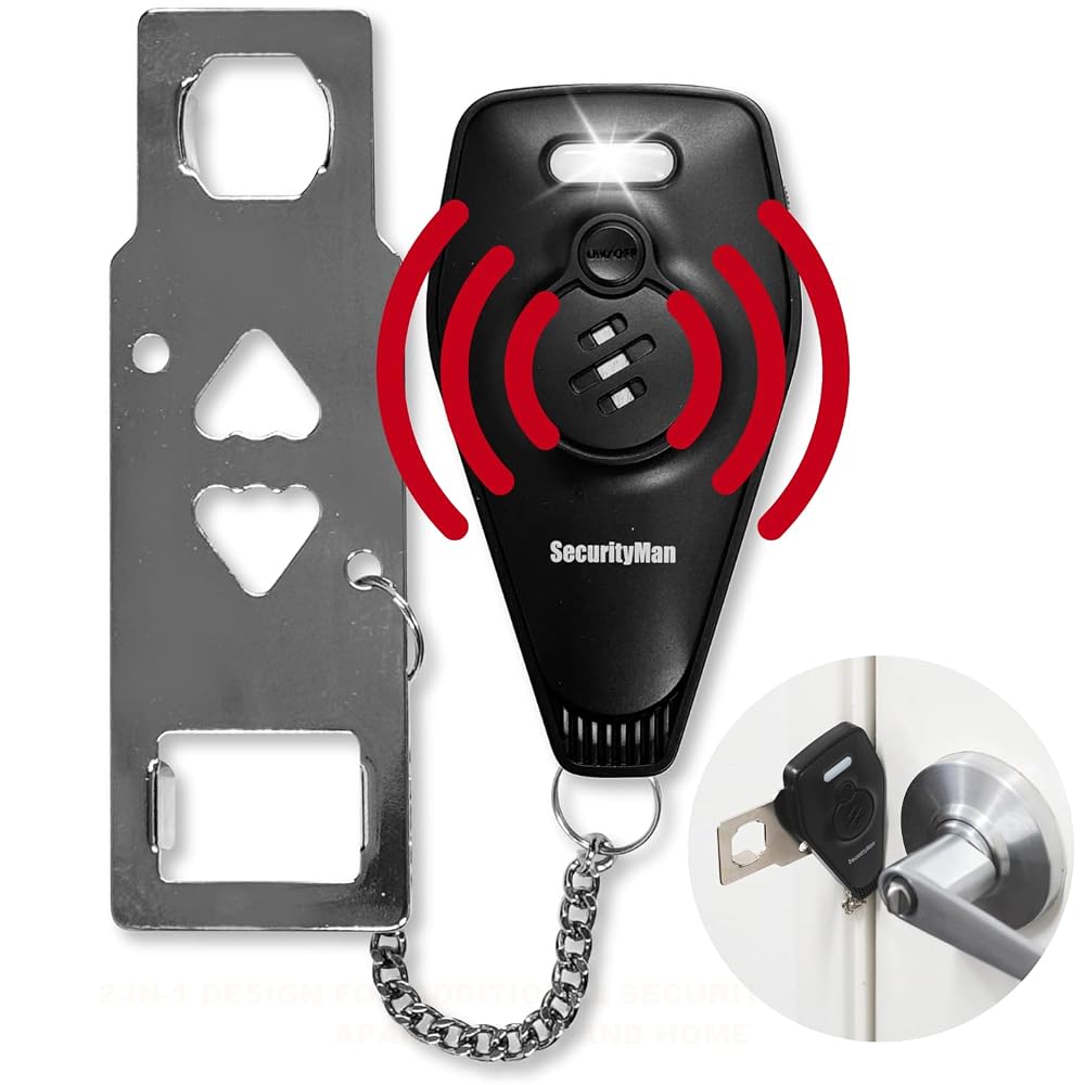 Securityman Portable Door Lock with Alarm