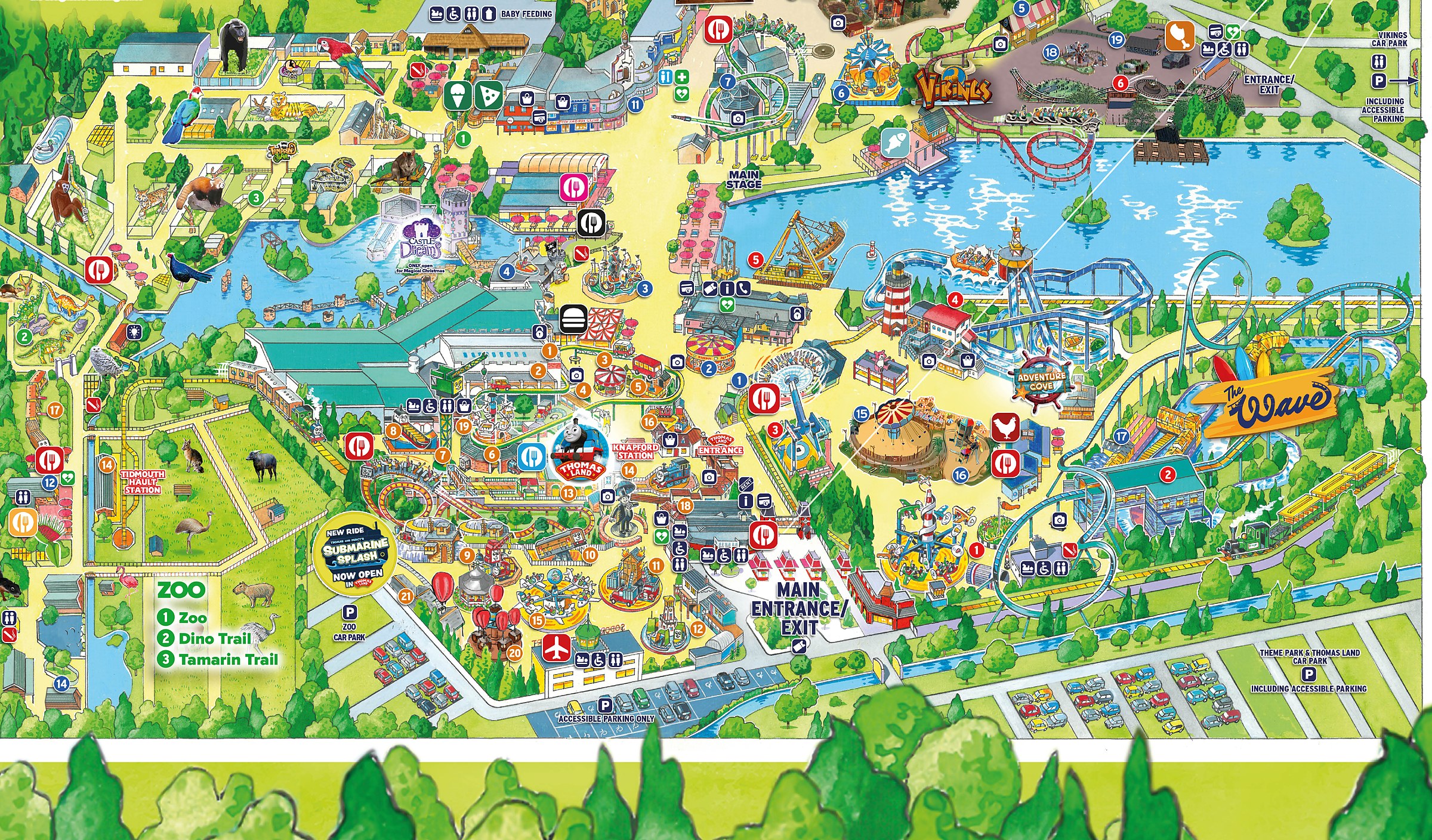 Official Drayton Manor park map for 2026