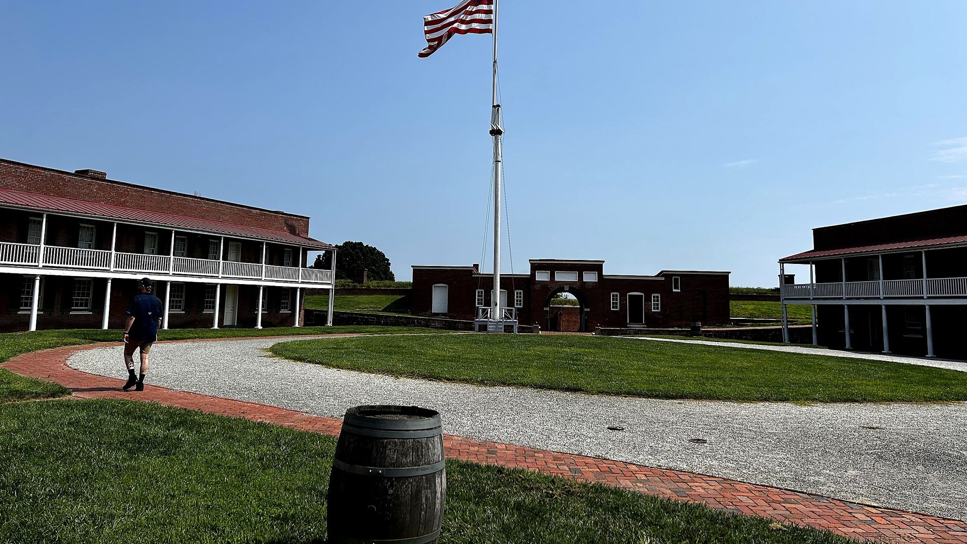 Landscape view at Fort McHenry National Monument and Historic Shrine