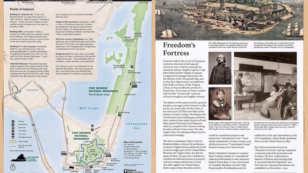 Fort Monroe National Monument landscape