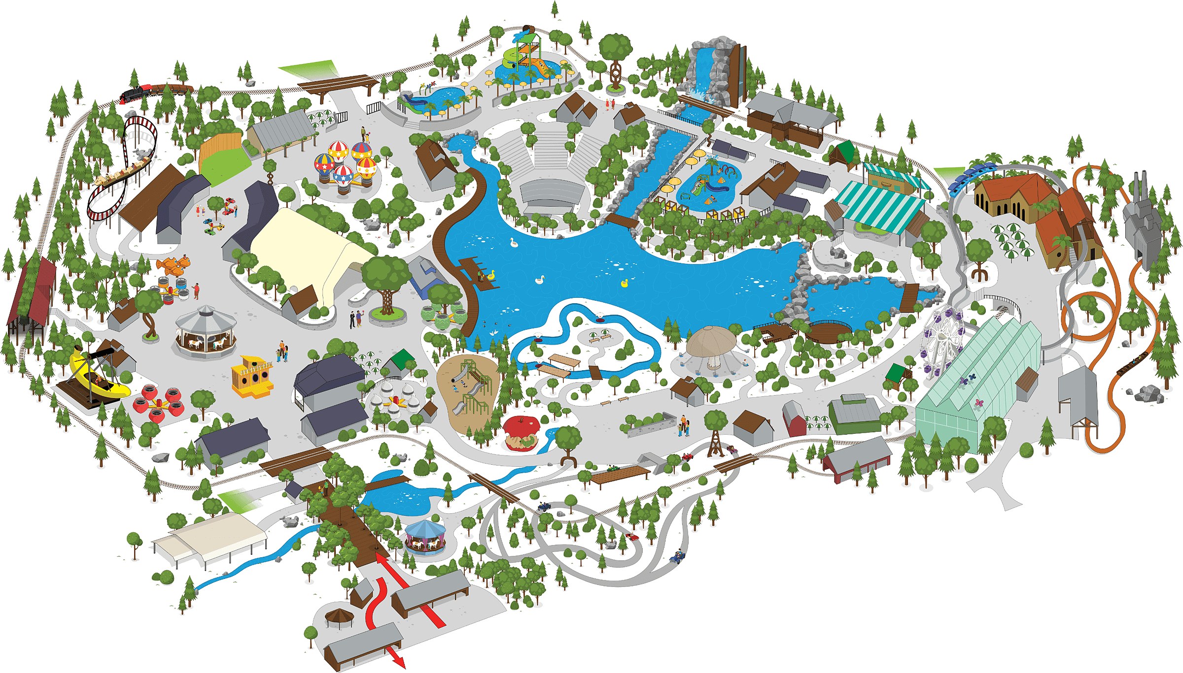 Official Gilroy Gardens park map for 2026