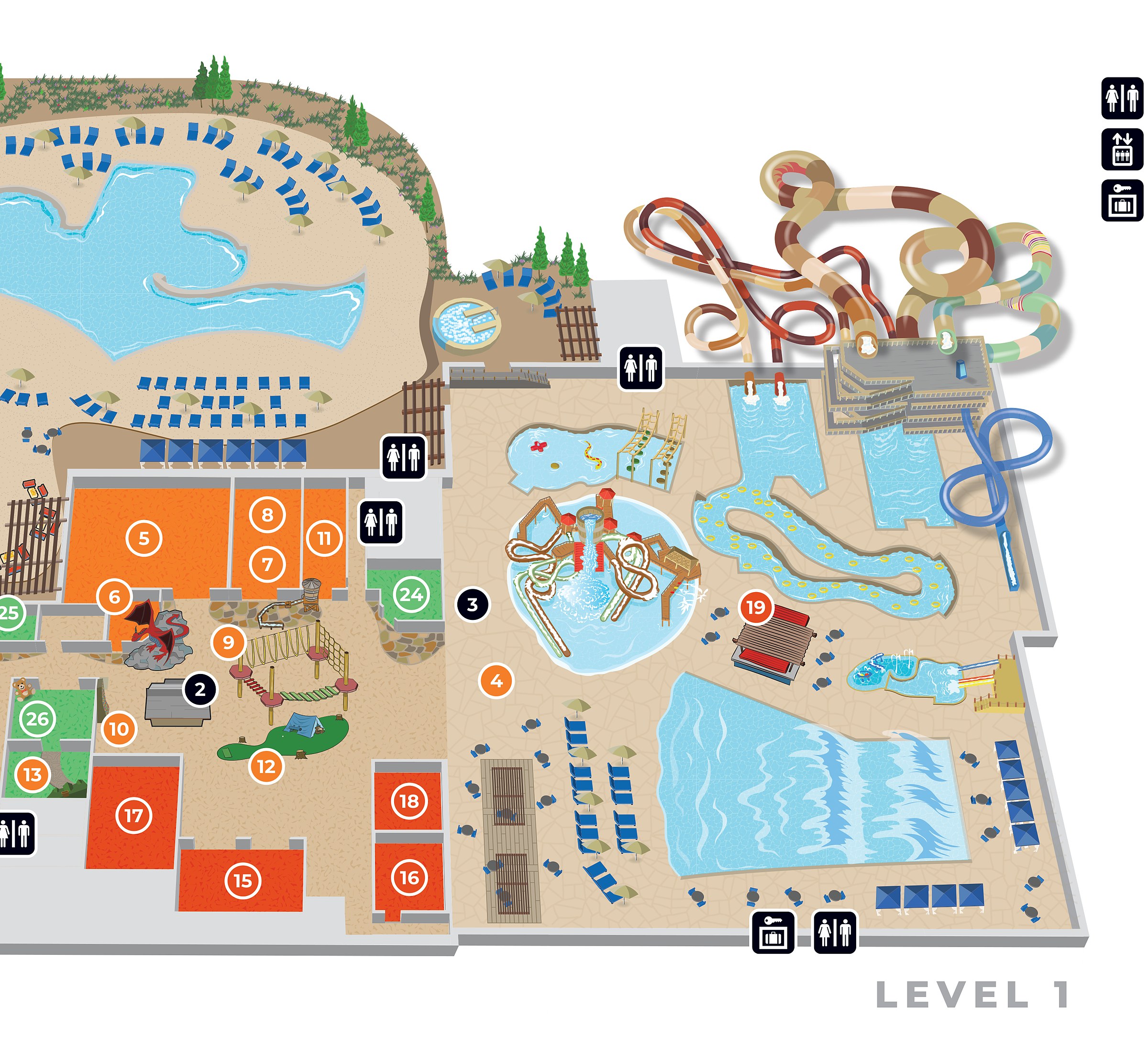 Official Great Wolf Lodge Scottsdale park map for 2026