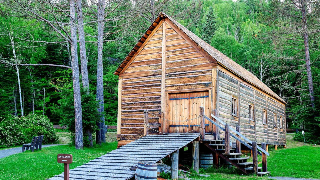 Reconstructed fur trade post