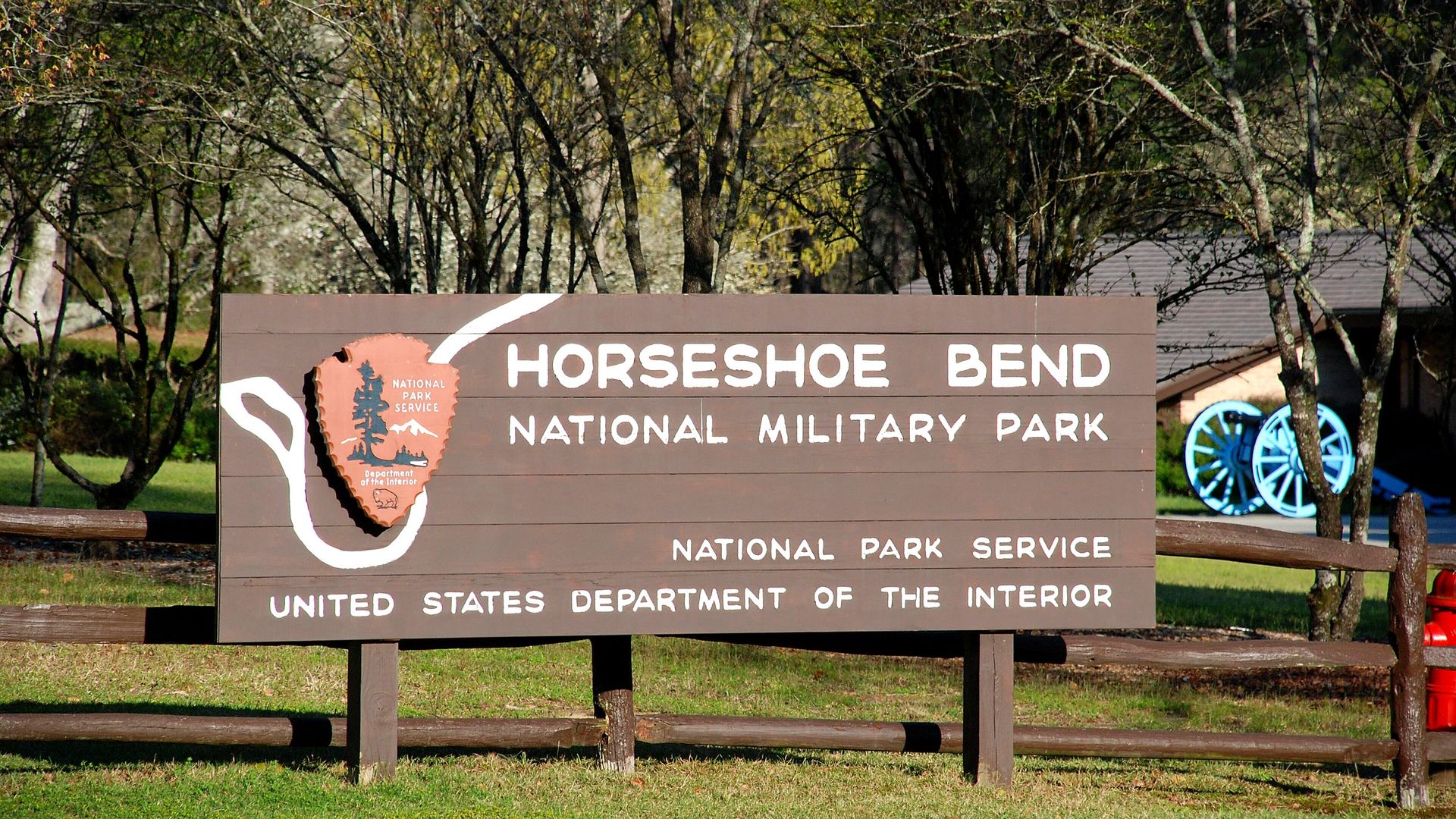 Detail feature at Horseshoe Bend National Military Park
