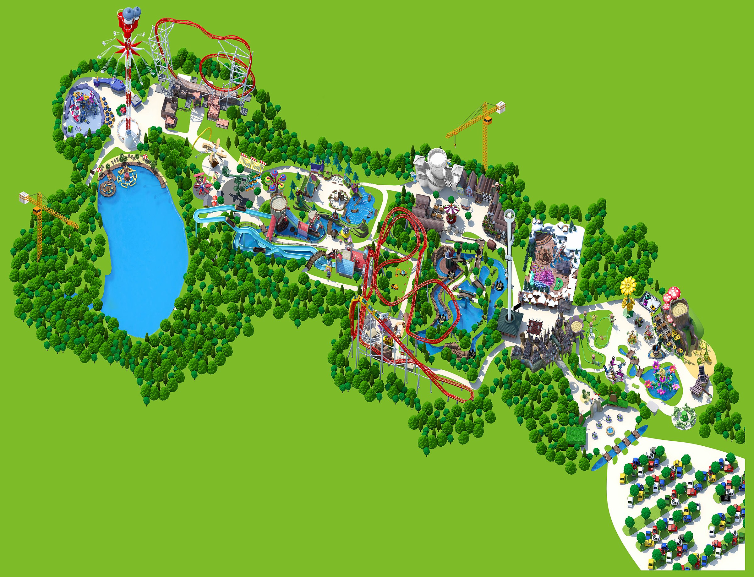 Official Holiday Park park map for 2026