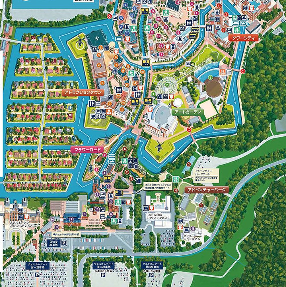 Official Huis Ten Bosch park map for 2026