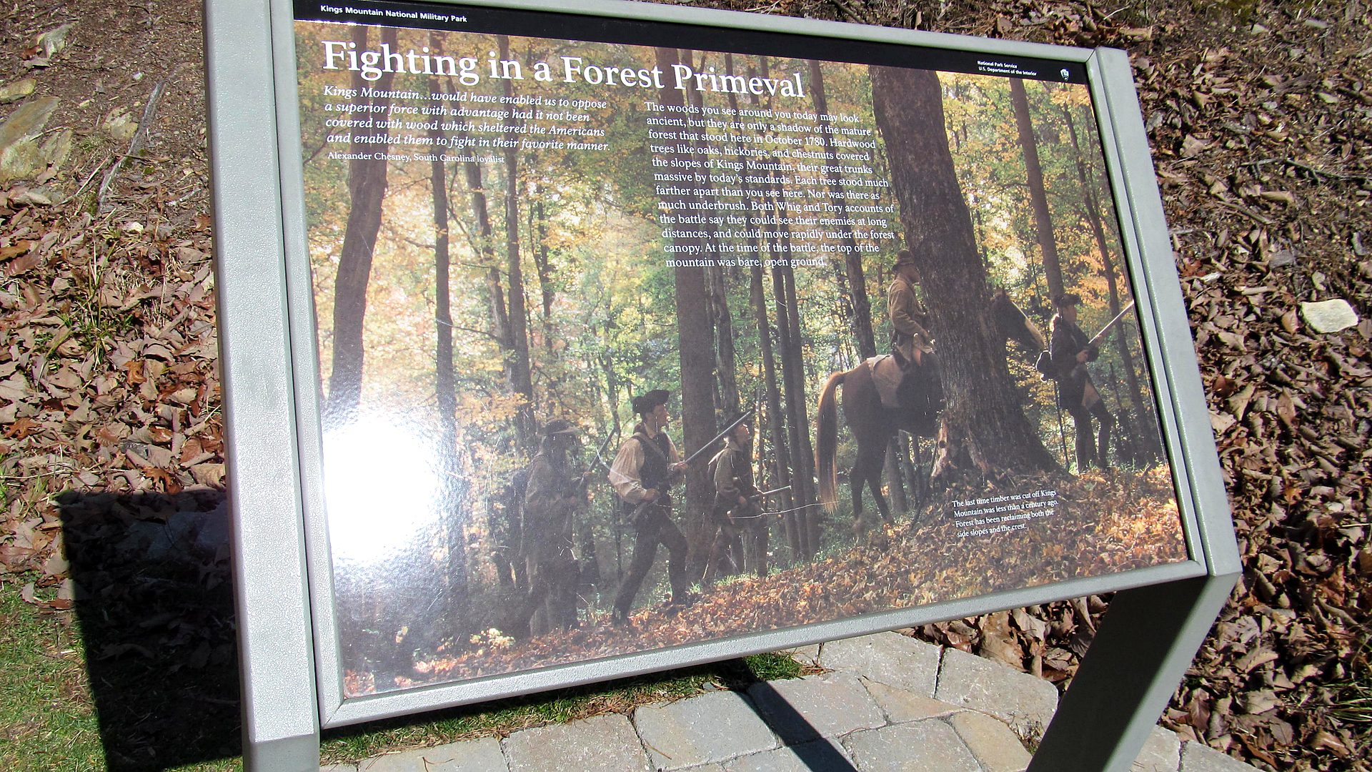 Visitor timing context at Kings Mountain National Military Park