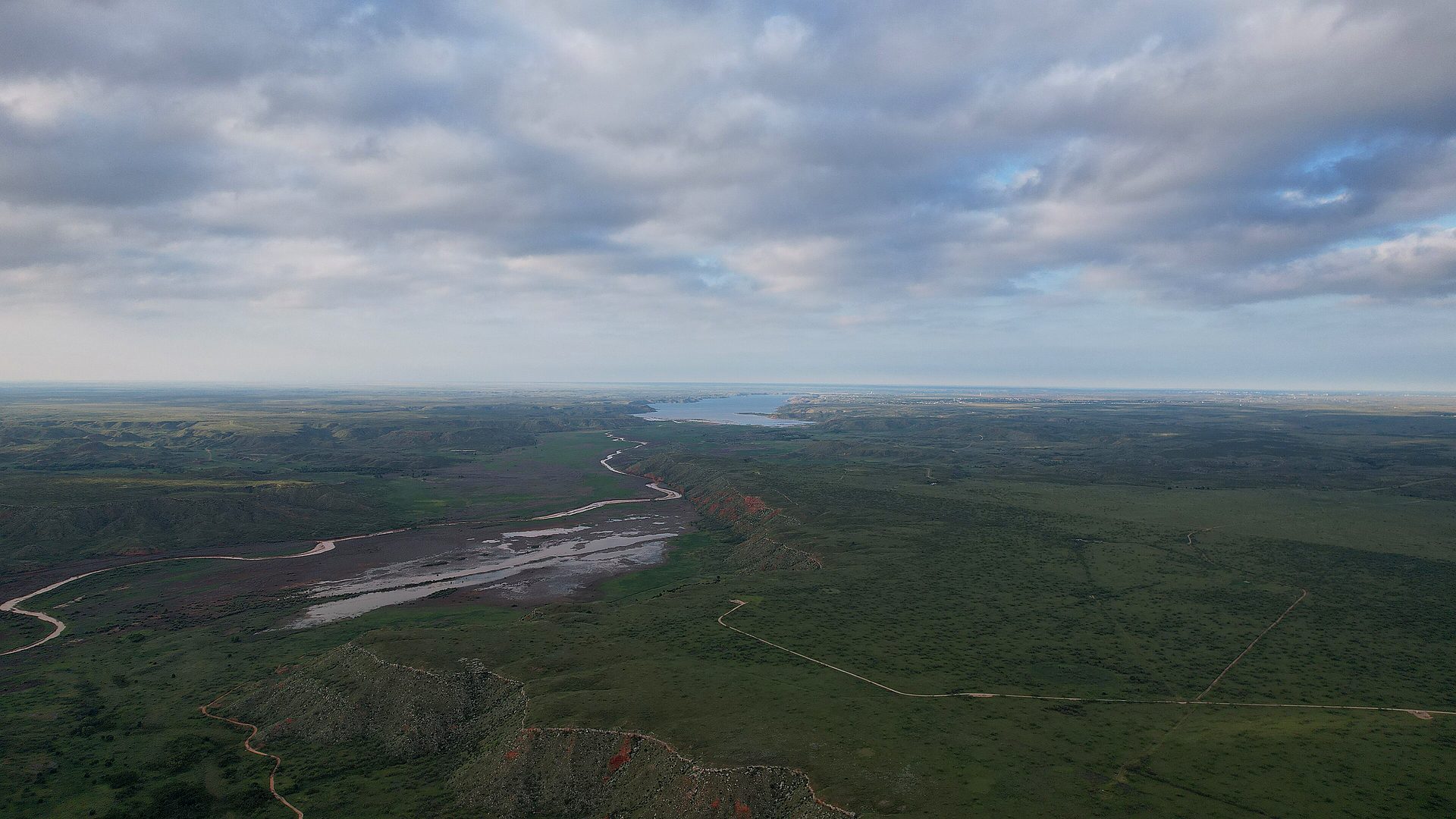 Reservoir and canyon