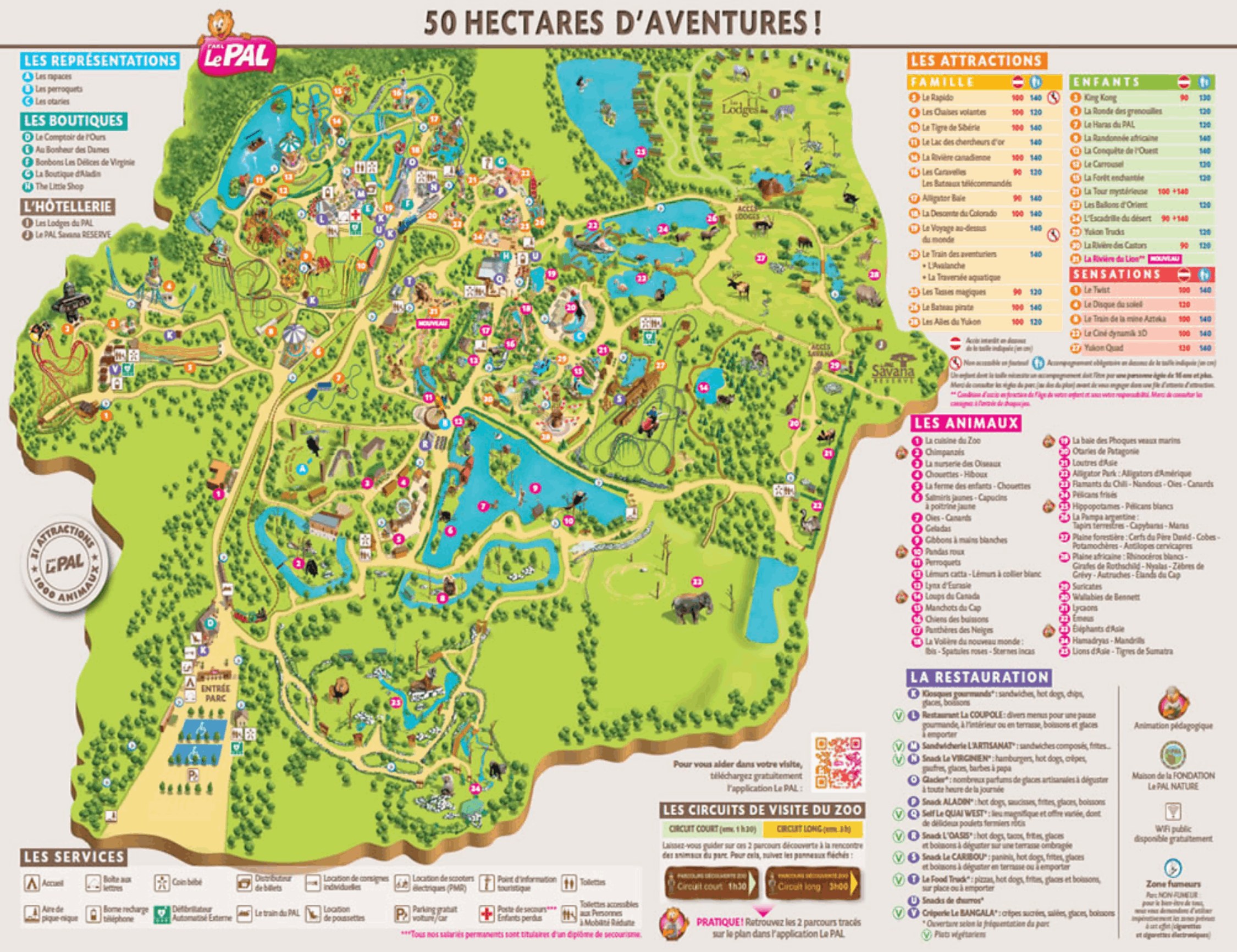 Official Le Pal park map for 2026