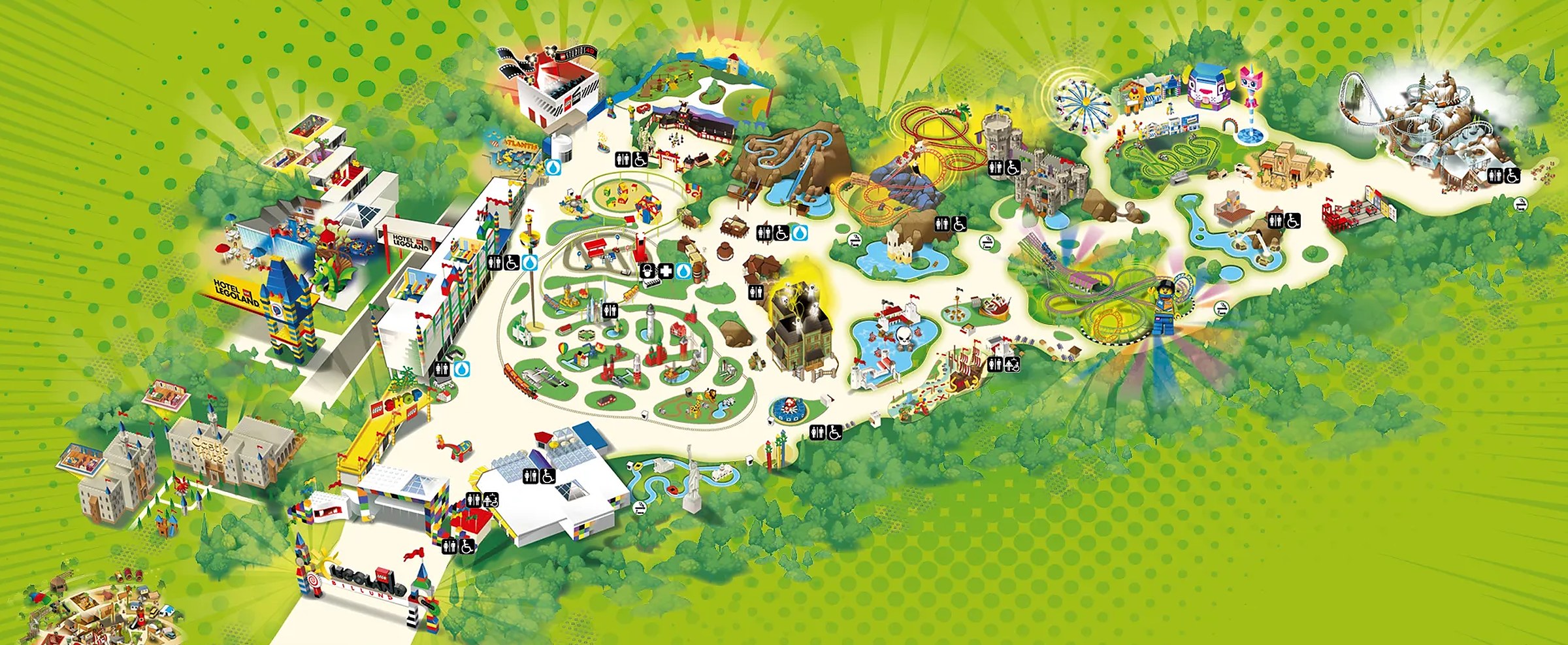 Official LEGOLAND Billund park map for 2026