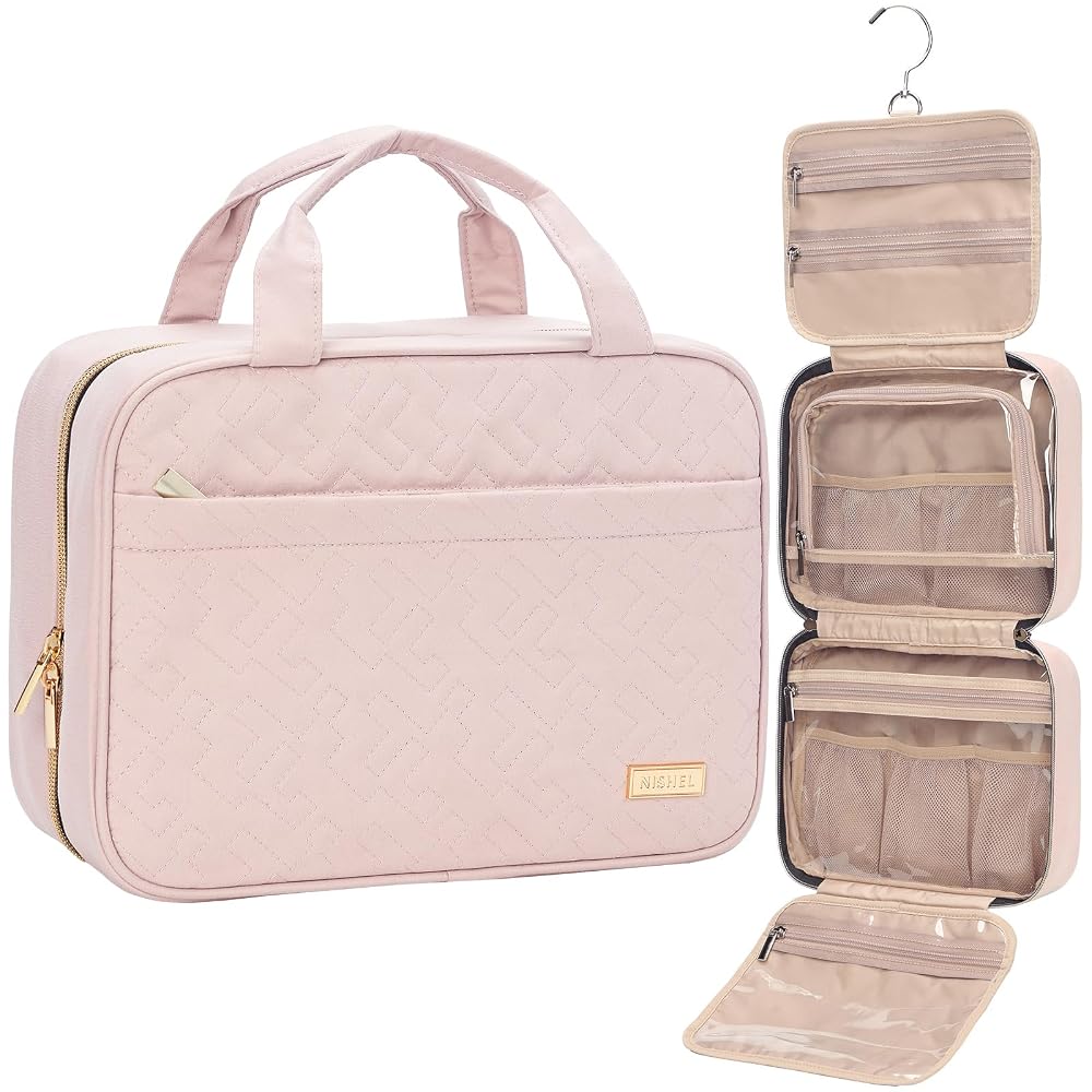 best travel makeup bag 2016 Seville 3-PC Bag, Mauve and travel ready convenience 14 Cute Makeup Bags In