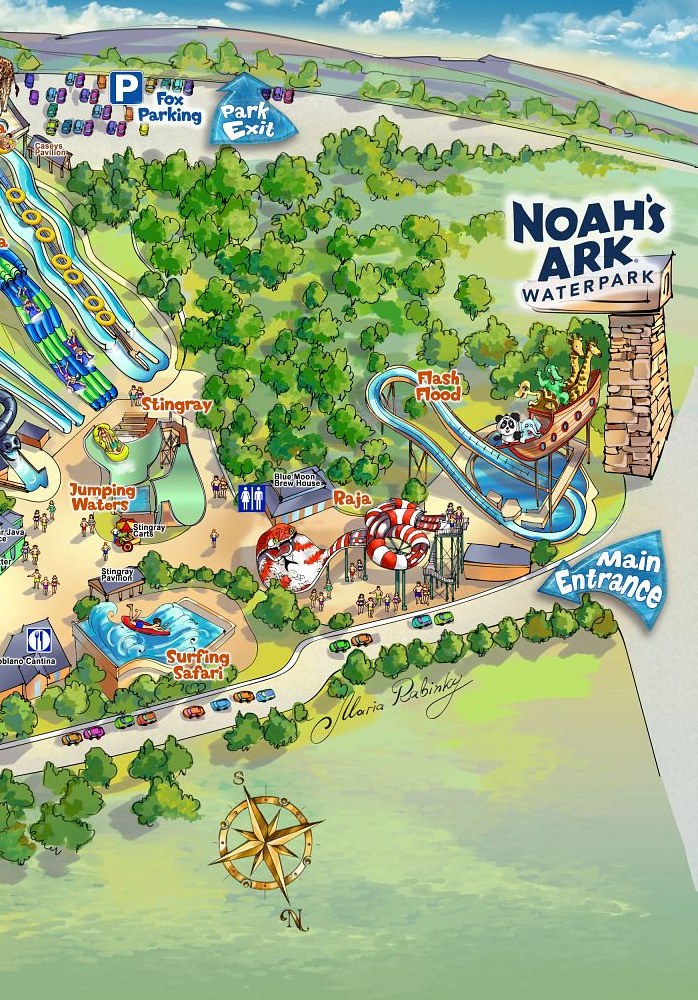 Map detail of Stingray at Noah's Ark Waterpark