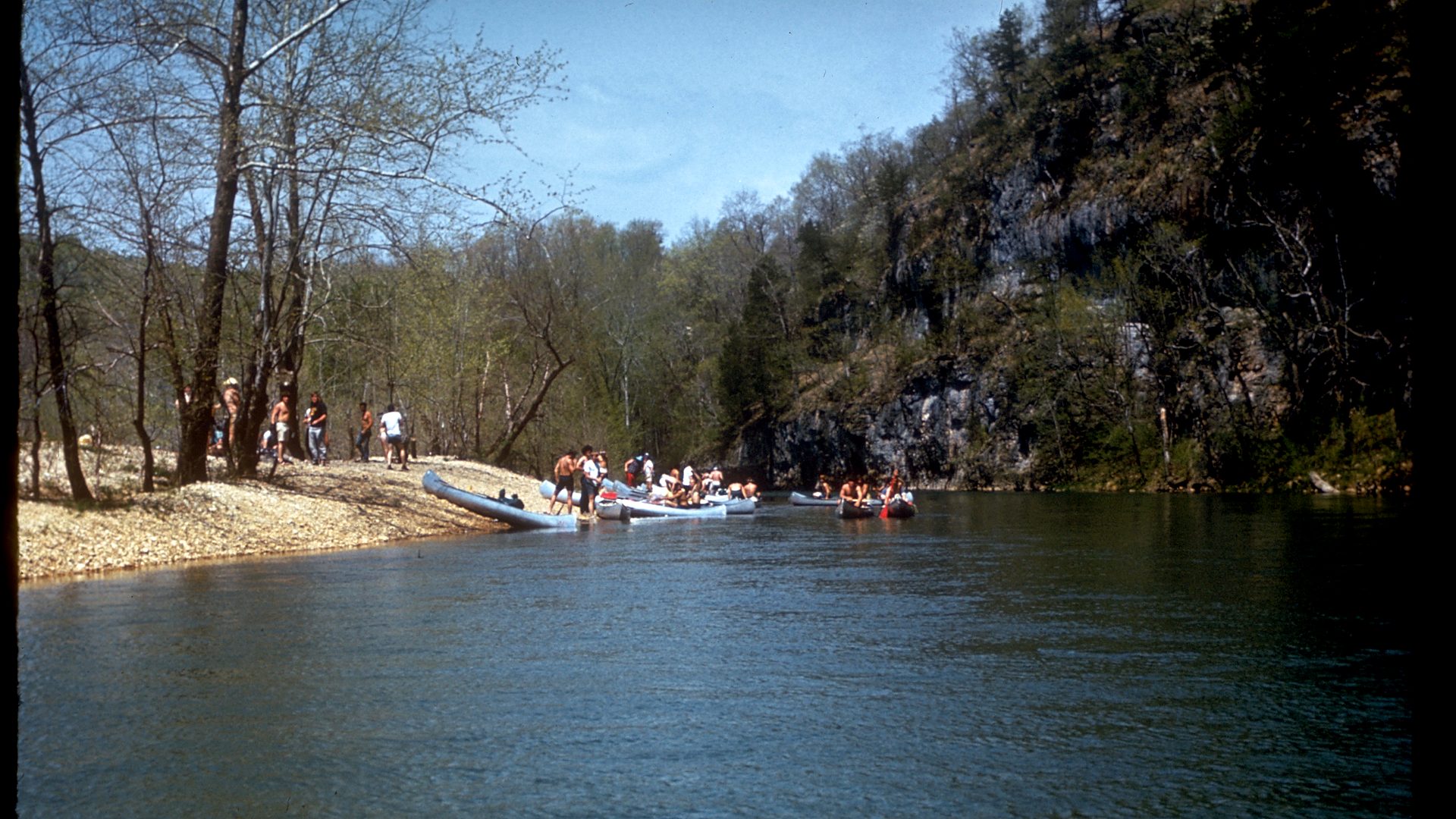 Ozark river bluff