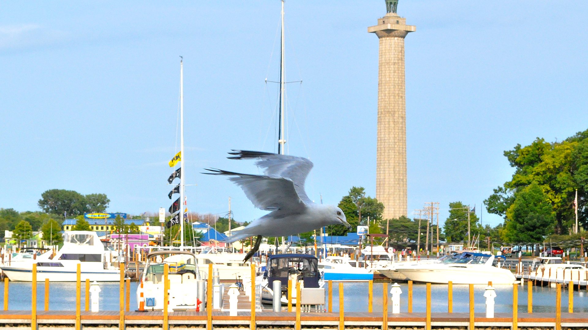Island harbor approach