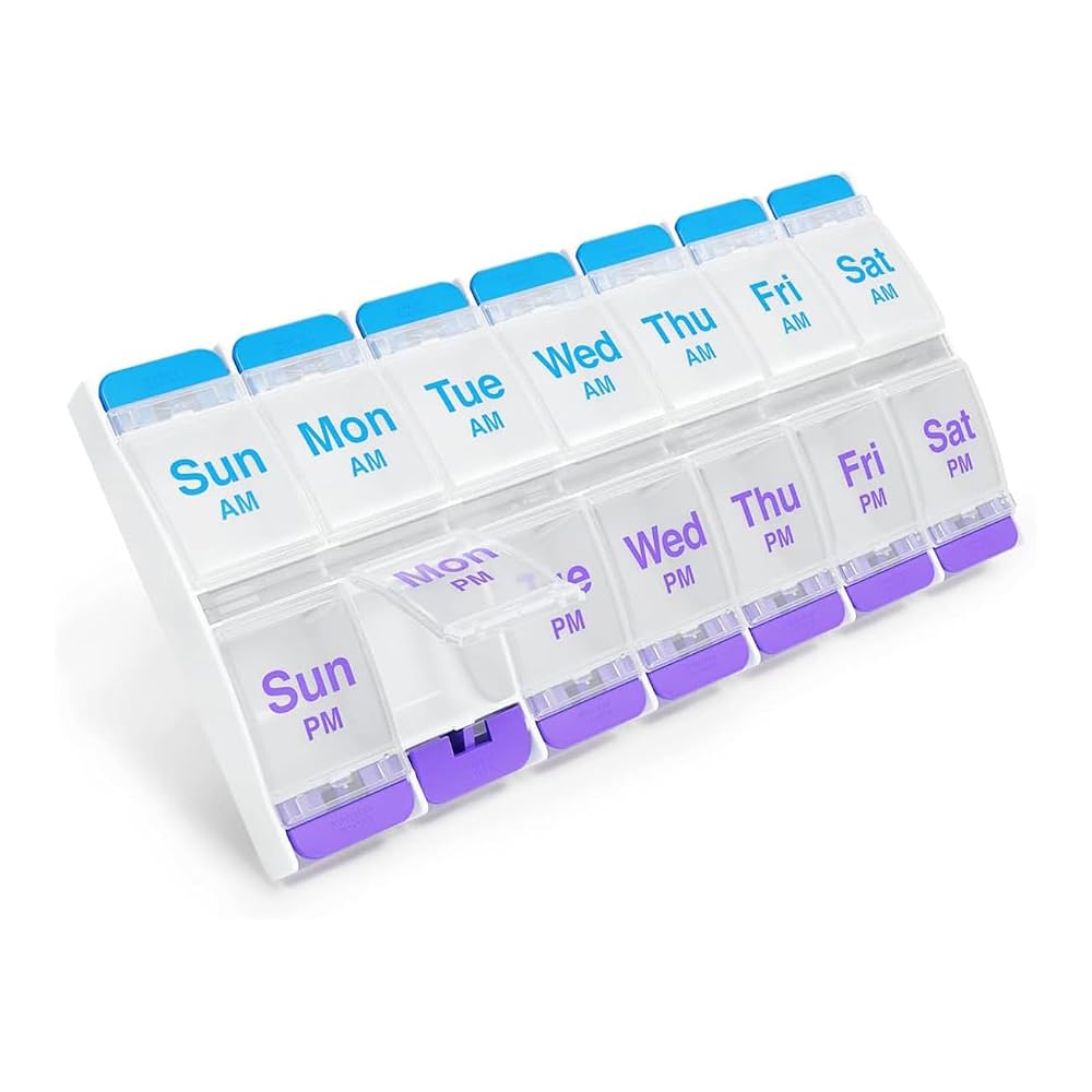 Ezy Dose Weekly (7-Day) AM/PM Pill Organizer, X-Large Case