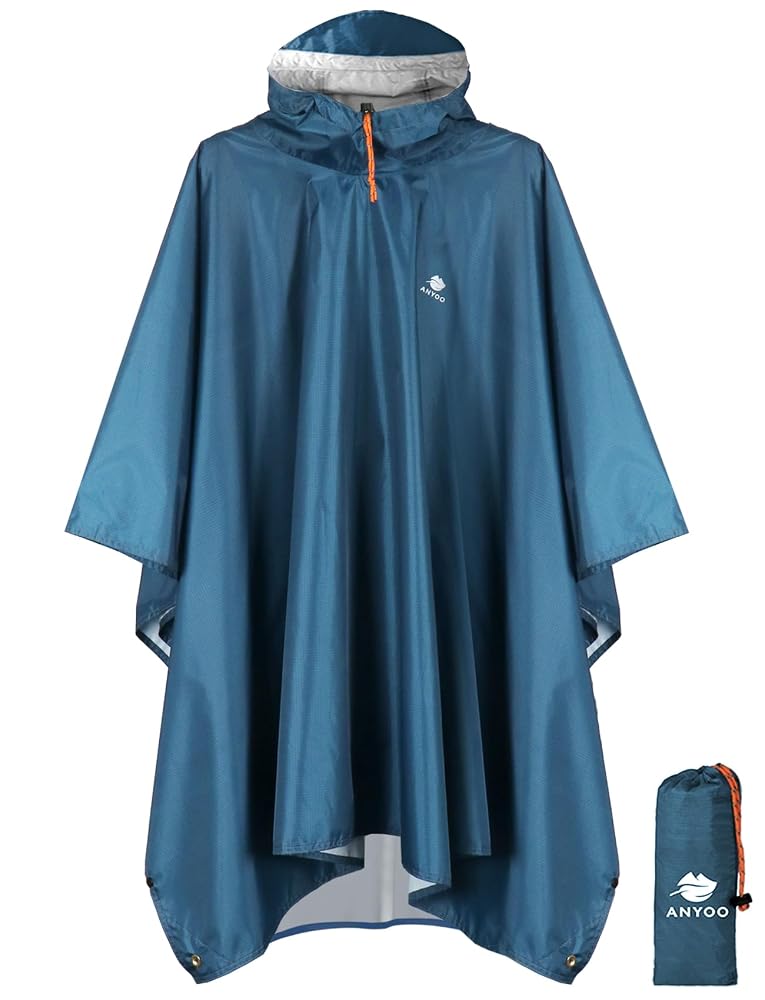 ANYOO Hooded Rain Poncho