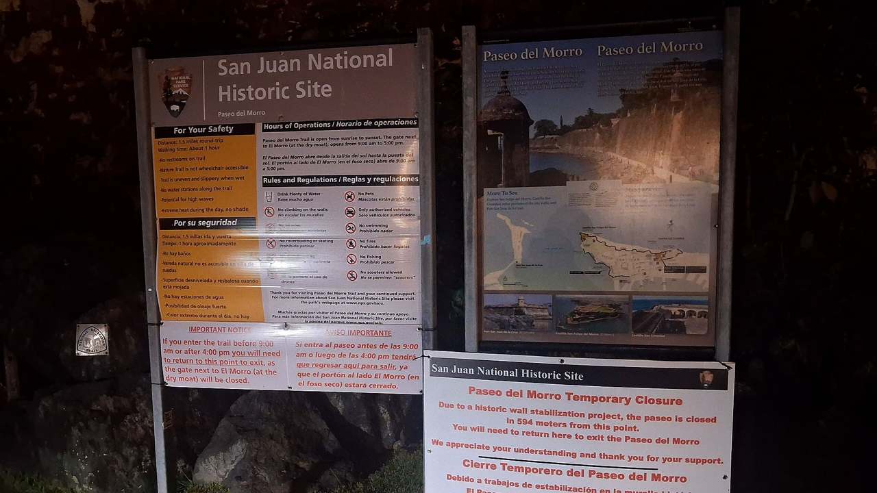 Safety context at San Juan National Historic Site