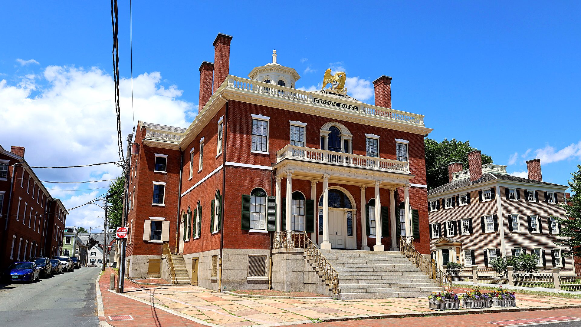 Maritime brick building