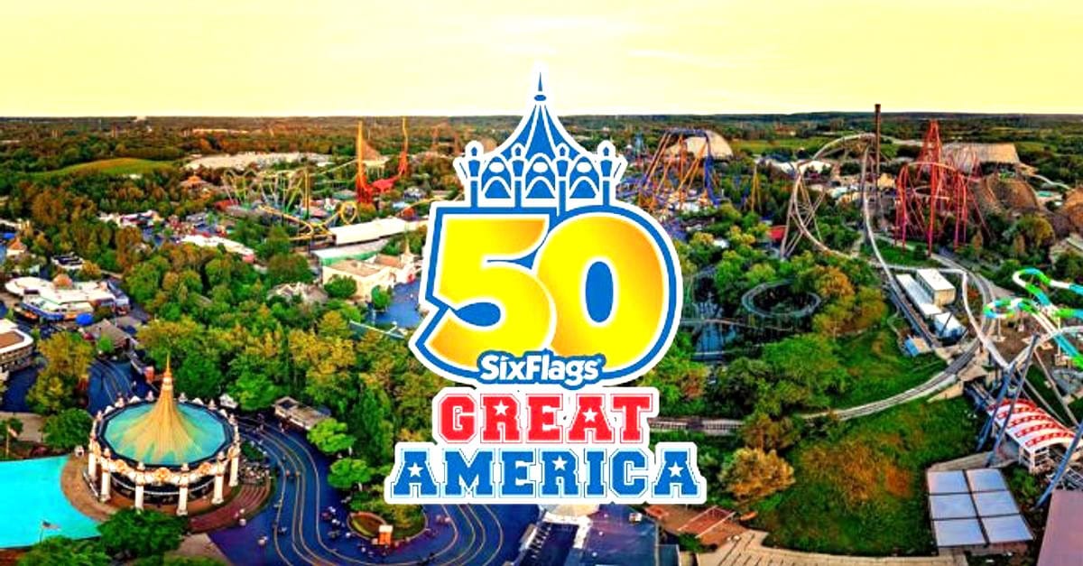 Six Flags Great America in Gurnee, Illinois
