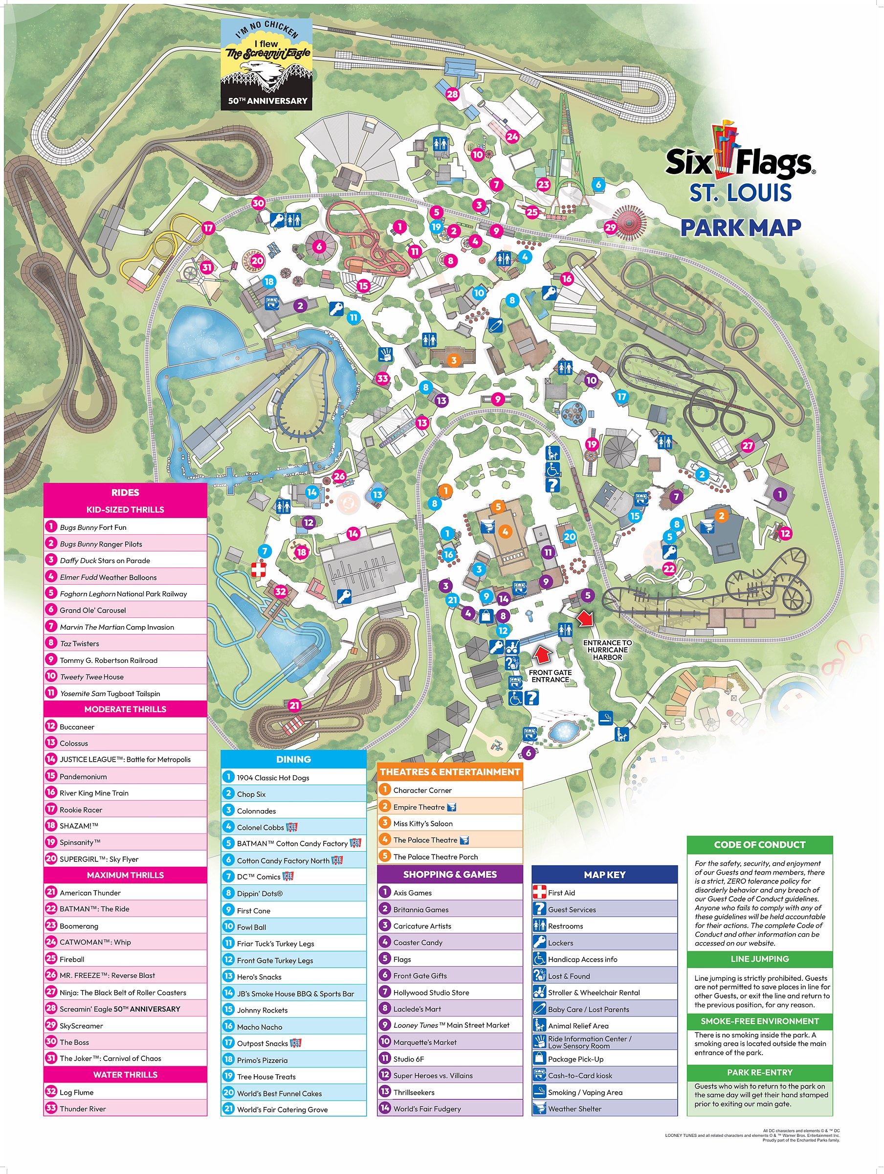 Archived Mid America Adventure layout reference from before the August 2026 rebrand; use the current operator PDF for today’s rides and services