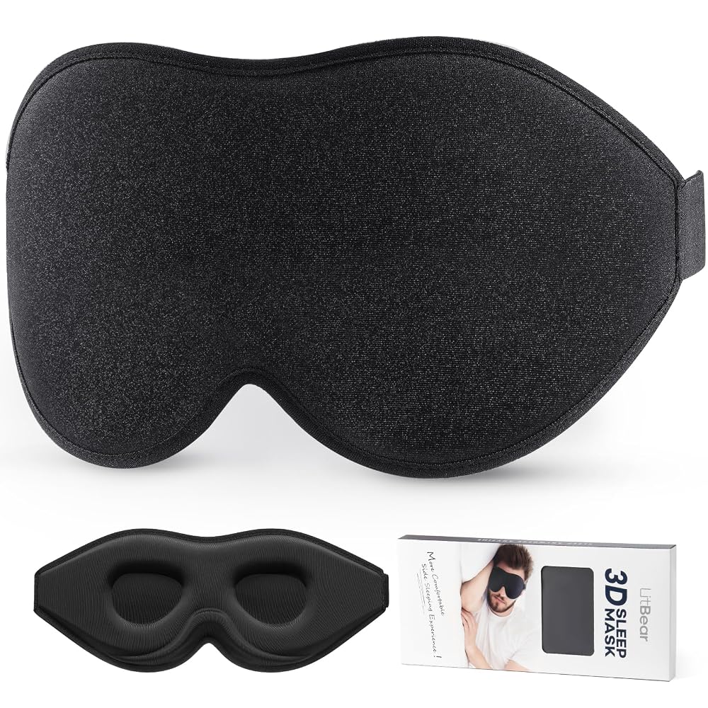 LitBear Side Sleeper Sleep Mask