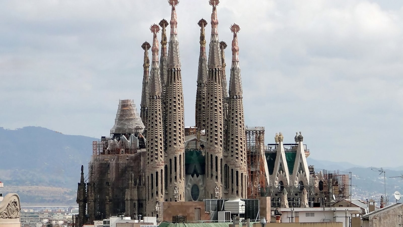 Barcelona skyline travel view representing Spain summer tourism demand