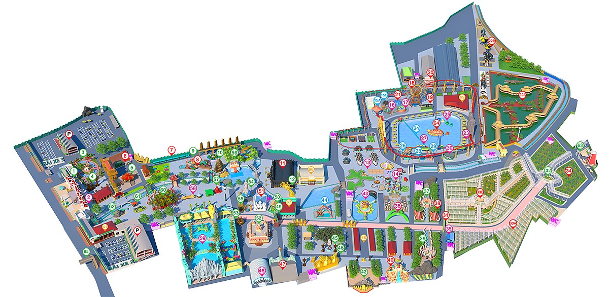 Official Suoi Tien Theme Park park map for 2026