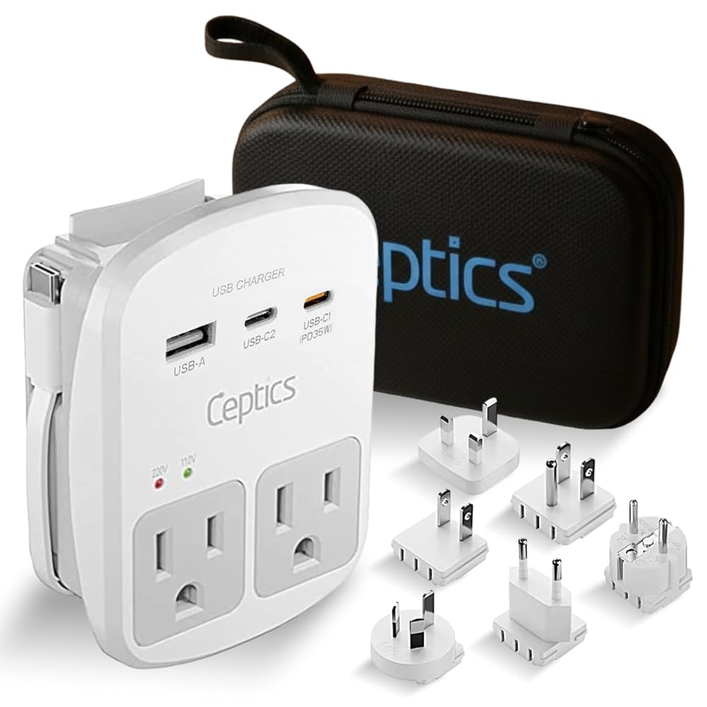Ceptics World Travel Adapter Kit