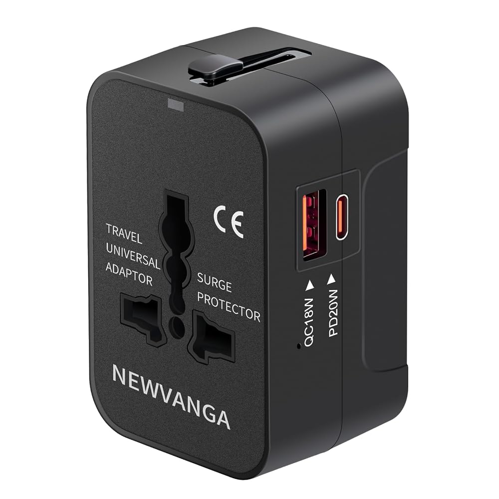 NEWVANGA High Watt Travel Adapter