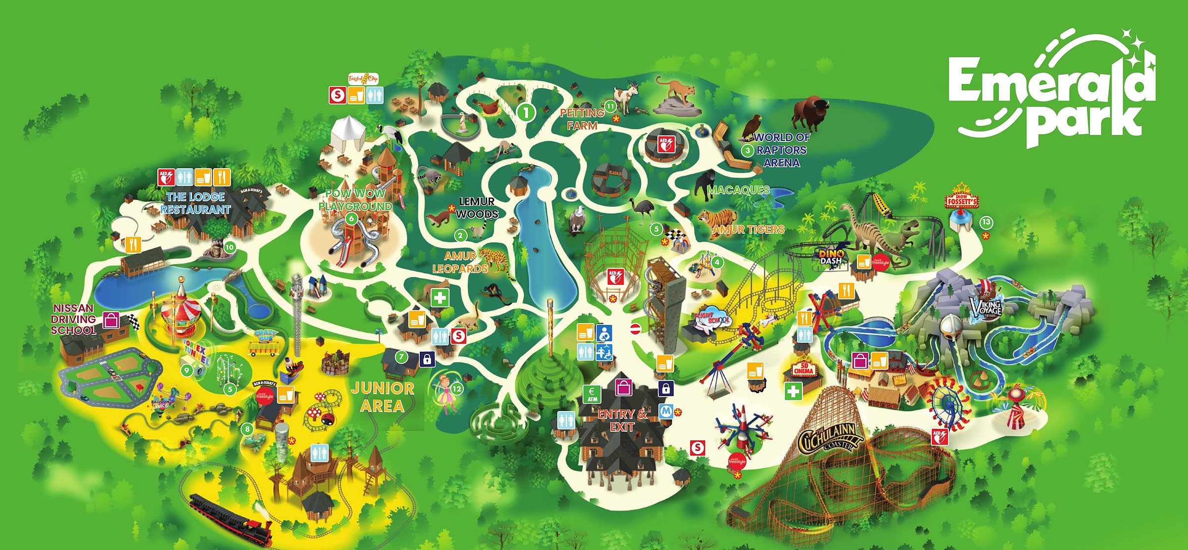 Official Emerald Park park map for 2026