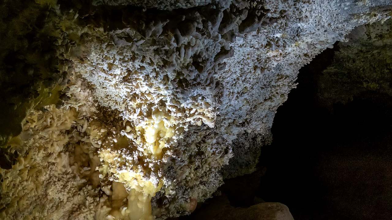 Mountain cave portal