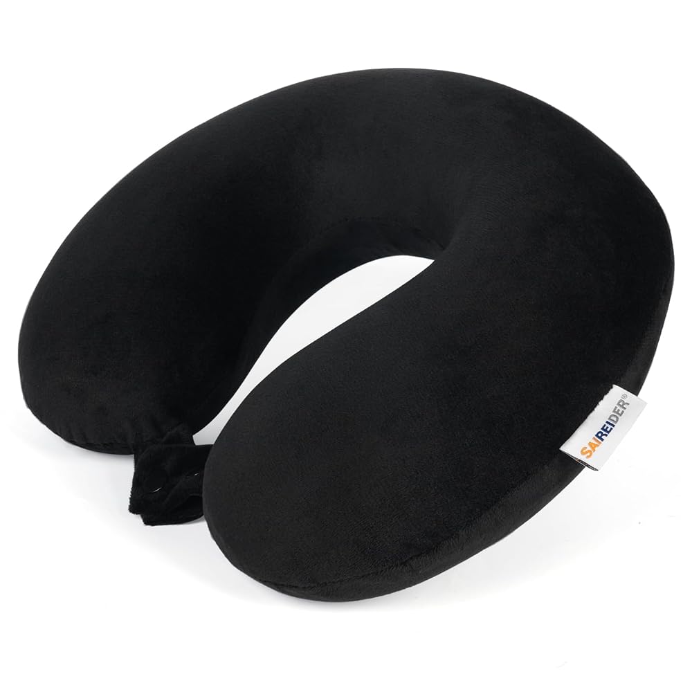 SAIREIDER Memory Foam Travel Pillow