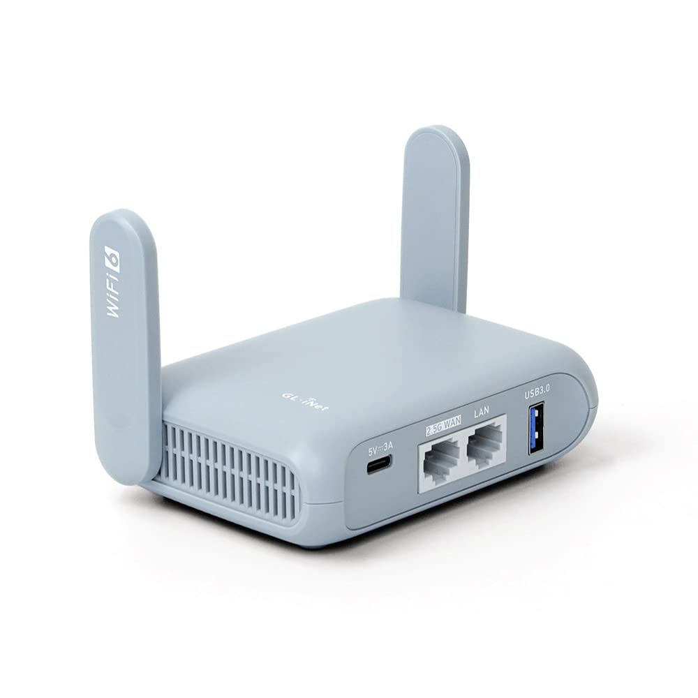 GL.iNet GL-MT3000 (Beryl AX) Portable Travel Router, Pocket Wi-Fi 6