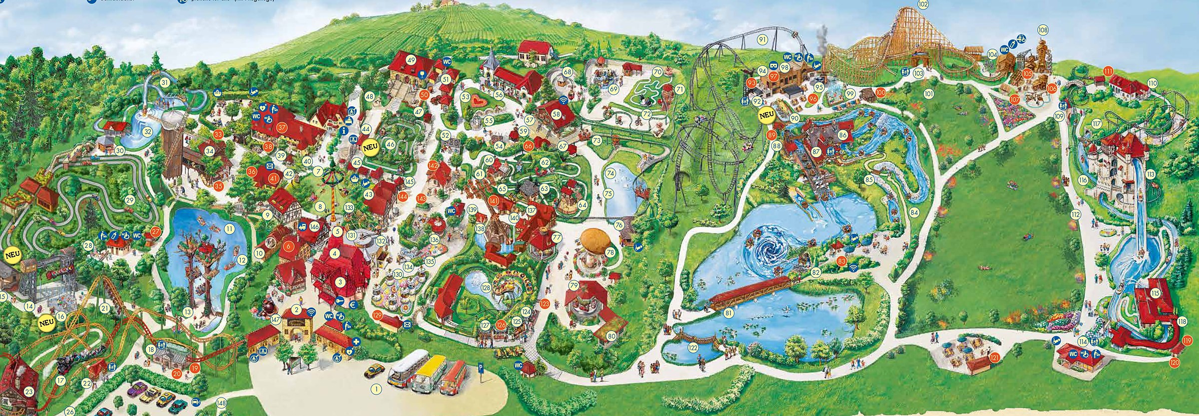 Official Tripsdrill park map for 2026