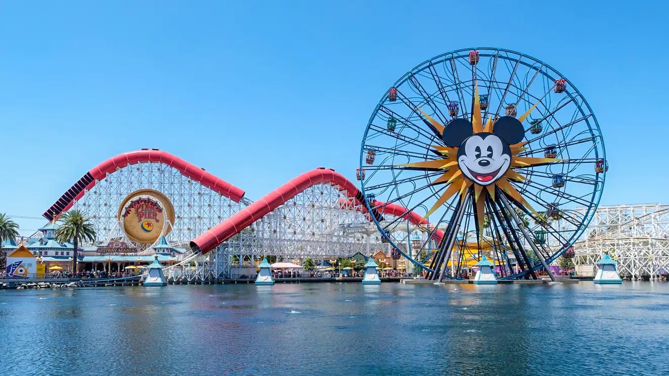 Pixar Pier at Disney California Adventure Park in Anaheim