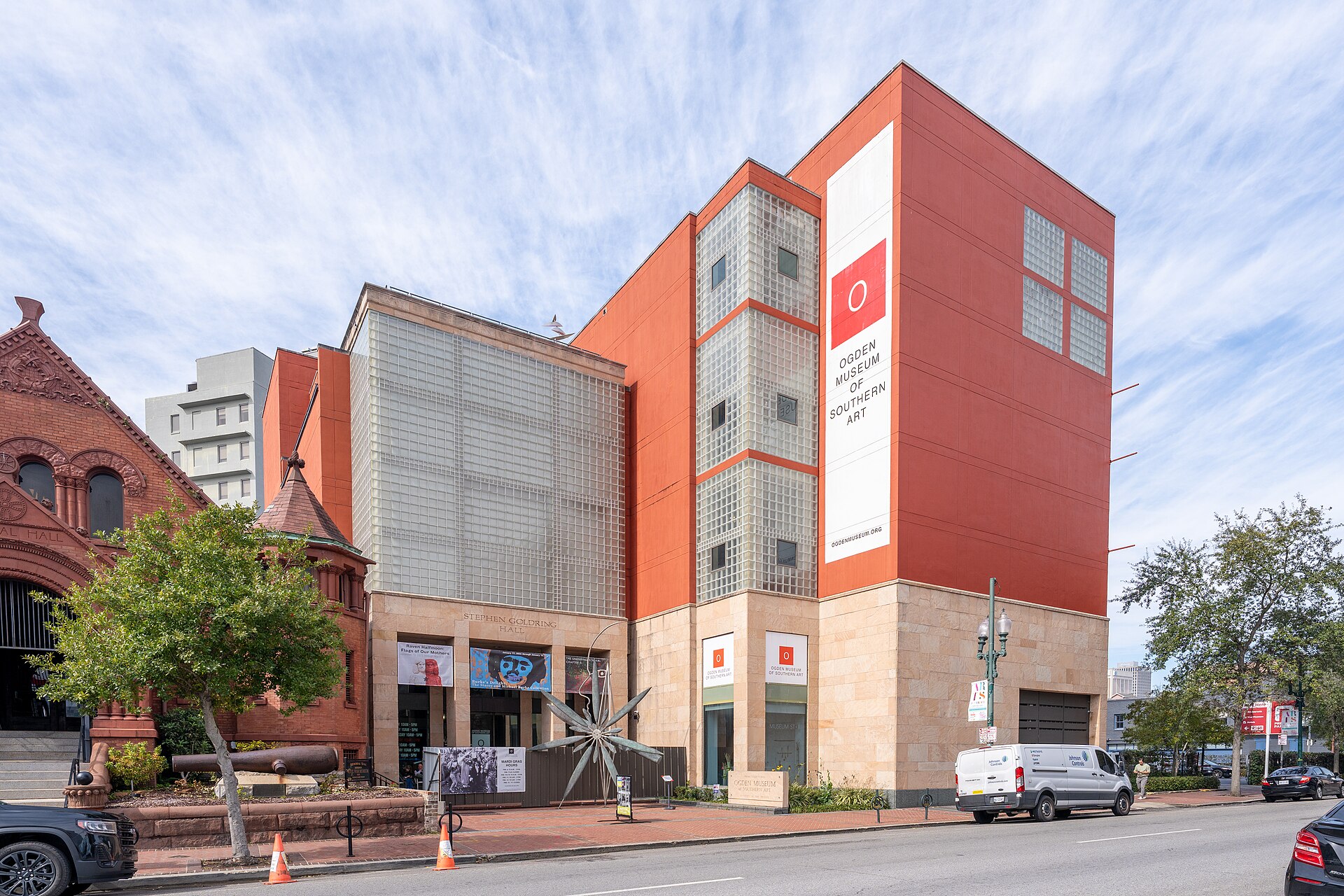 The Ogden Museum of Southern Art building on Camp Street in New Orleans