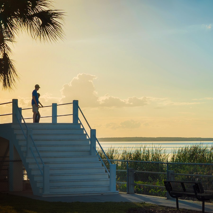 Lake Apopka sunset from Newton Park
