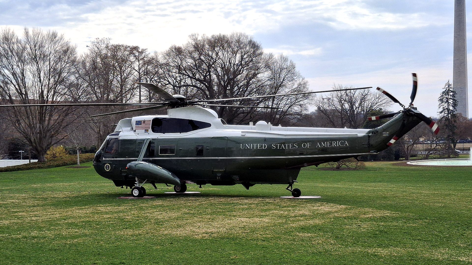 The White House and President's Park landscape