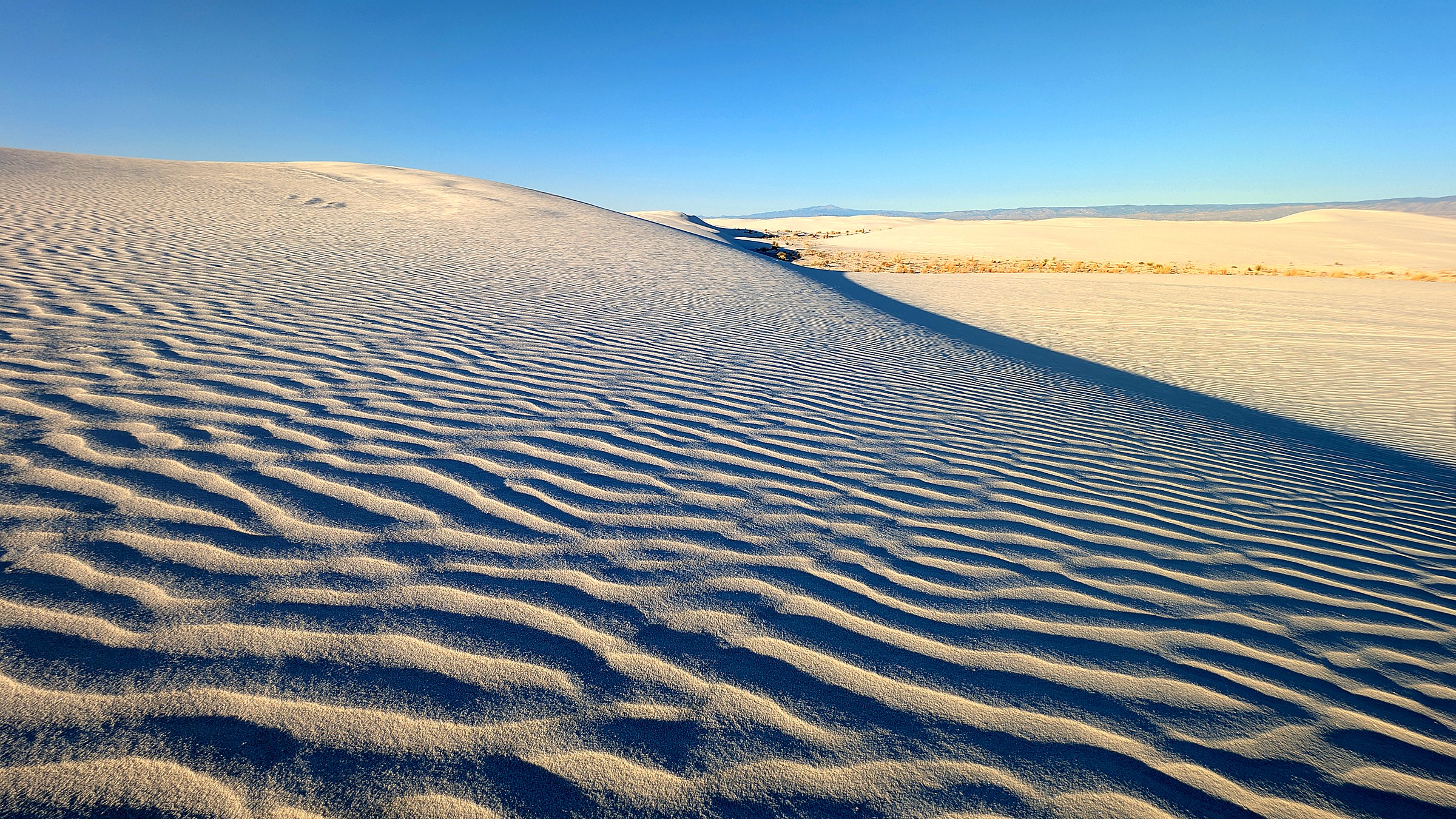 Landscape view in White Sands National Park