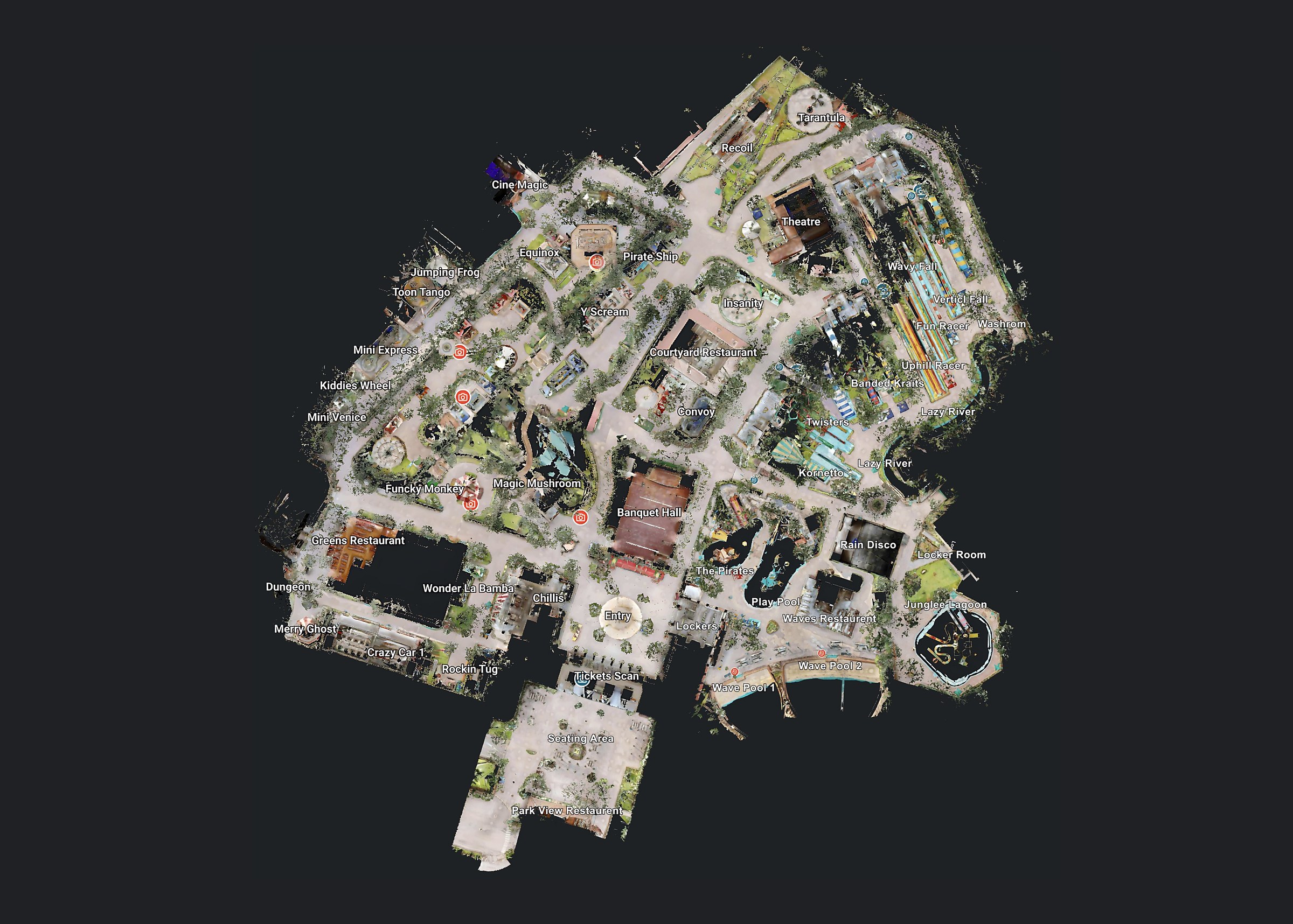 Official Wonderla Hyderabad park map for 2026